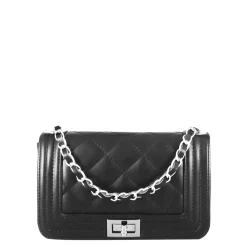 Borsetta Timeless A Tracolla In Pelle Trapuntata Colore Nero