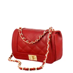 Borsetta Timeless A Tracolla In Pelle Trapuntata Colore Rosso