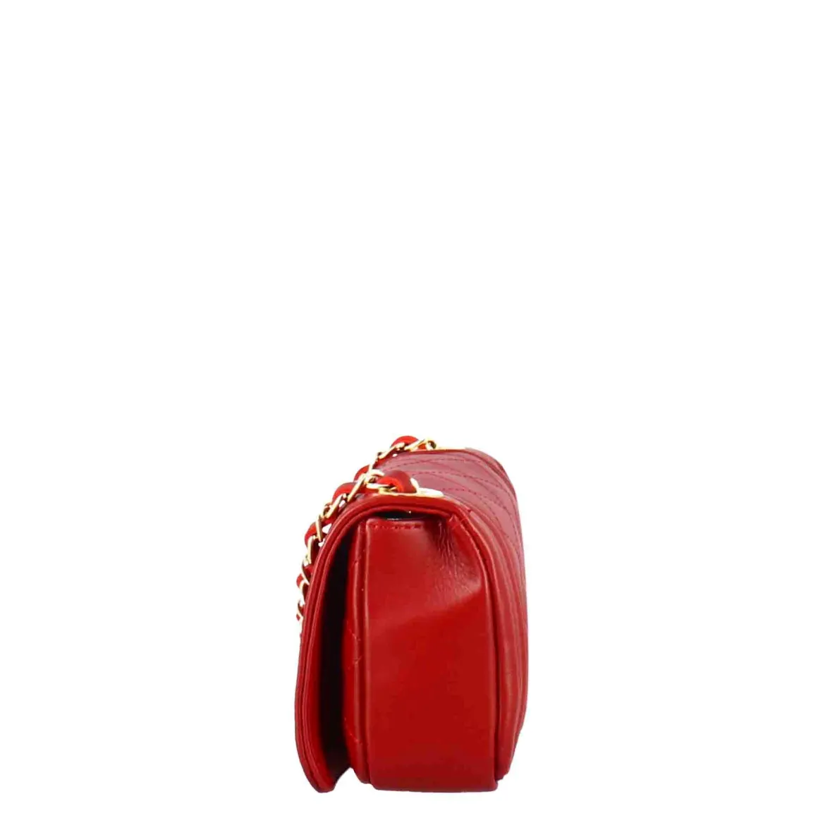 Borsetta Timeless A Tracolla In Pelle Trapuntata Colore Rosso