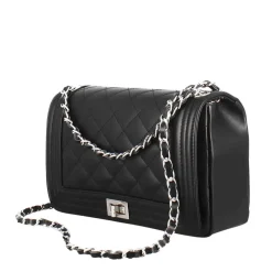 Borsetta Timeless Media A Tracolla In Pelle Trapuntata Colore Nero