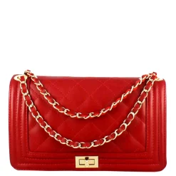 Borsetta Timeless Media A Tracolla In Pelle Trapuntata Colore Rosso