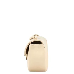 Borsetta Vanity A Tracolla In Pelle Trapuntata Colore Beige