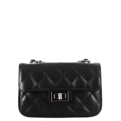 Borsetta Vanity A Tracolla In Pelle Trapuntata Colore Nero