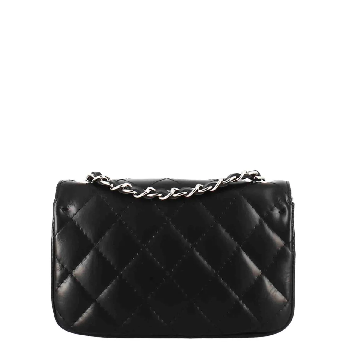 Borsetta Vanity A Tracolla In Pelle Trapuntata Colore Nero