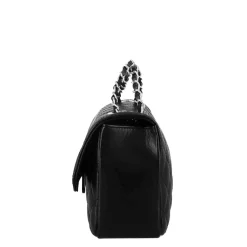 Borsetta Vanity Media A Tracolla In Pelle Trapuntata Colore Nero