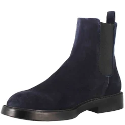 Chelsea Boot Da Uomo In Pelle Scamosciata Di Colore Blu Scuro