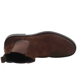 Chelsea Boot Da Uomo In Pelle Scamosciata Colore Marrone Scuro