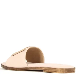 Ciabattine Da Donna Scamosciate Con Fascia Colore Beige