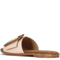 Ciabattine Da Donna Scamosciate Colore Beige E Marrone