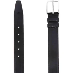 Cintura Elegante Da Uomo In Pelle Pieno Fiore Colore Nero