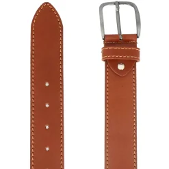 Cintura In Pelle Da Uomo Colore Cuoio