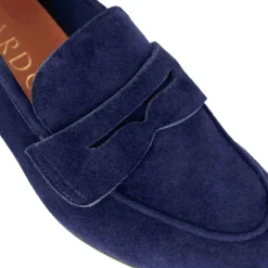 Décolleté Classica Da Donna In Pelle Scamosciata Colore Blu Scuro