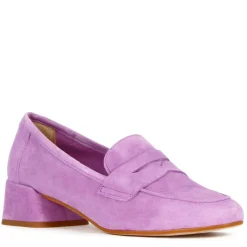 Décolleté Classica Da Donna In Pelle Scamosciata Colore Viola