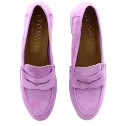 Décolleté Classica Da Donna In Pelle Scamosciata Colore Viola