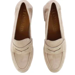 Décolleté Classica Da Donna In Pelle Scamosciata Colore Cipria