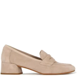 Décolleté Classica Da Donna In Pelle Scamosciata Colore Cipria