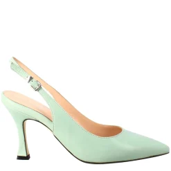 Décolleté Con Tacco Alto Da Donna In Pelle Colore Verde