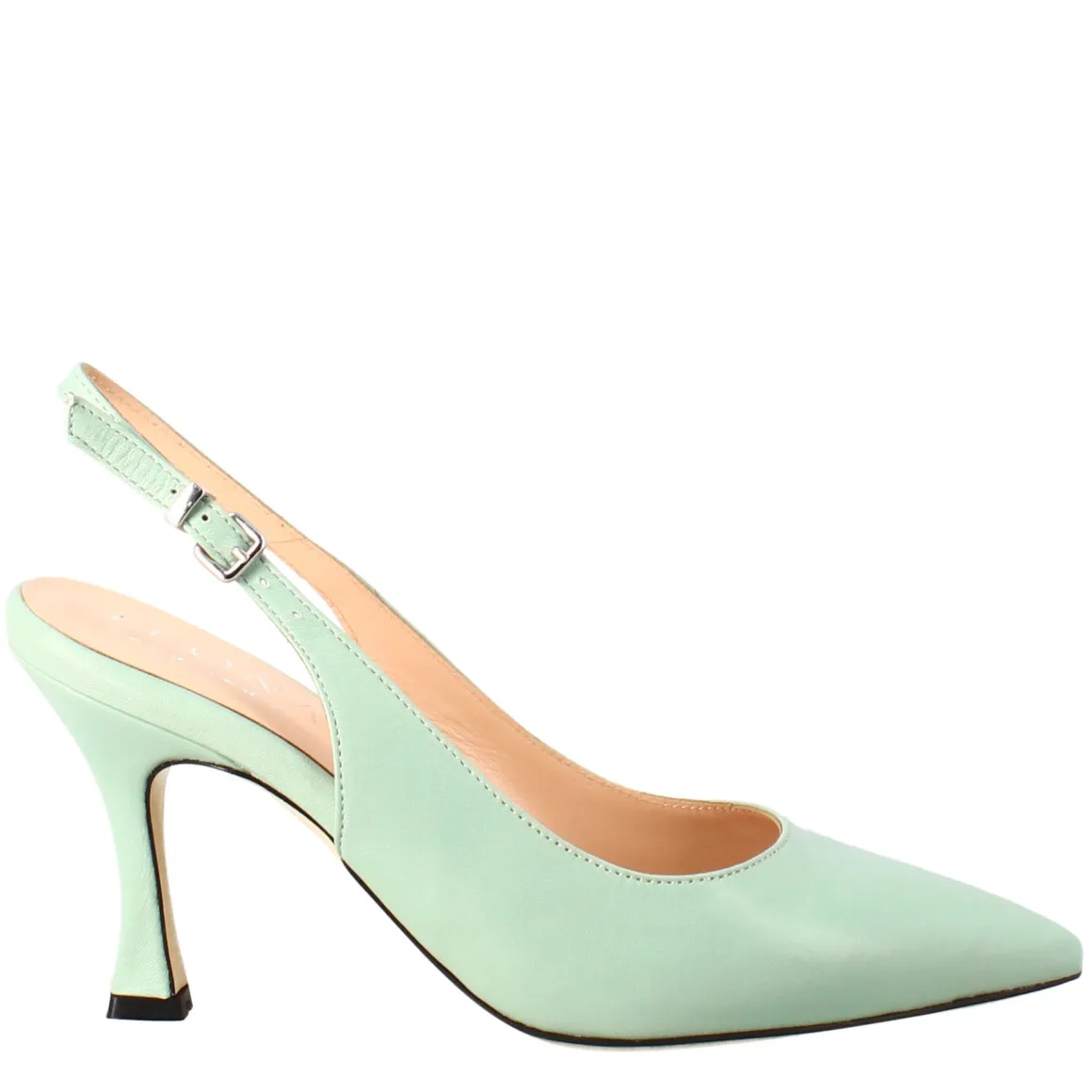 Décolleté Con Tacco Alto Da Donna In Pelle Colore Verde