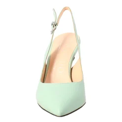 Décolleté Con Tacco Alto Da Donna In Pelle Colore Verde