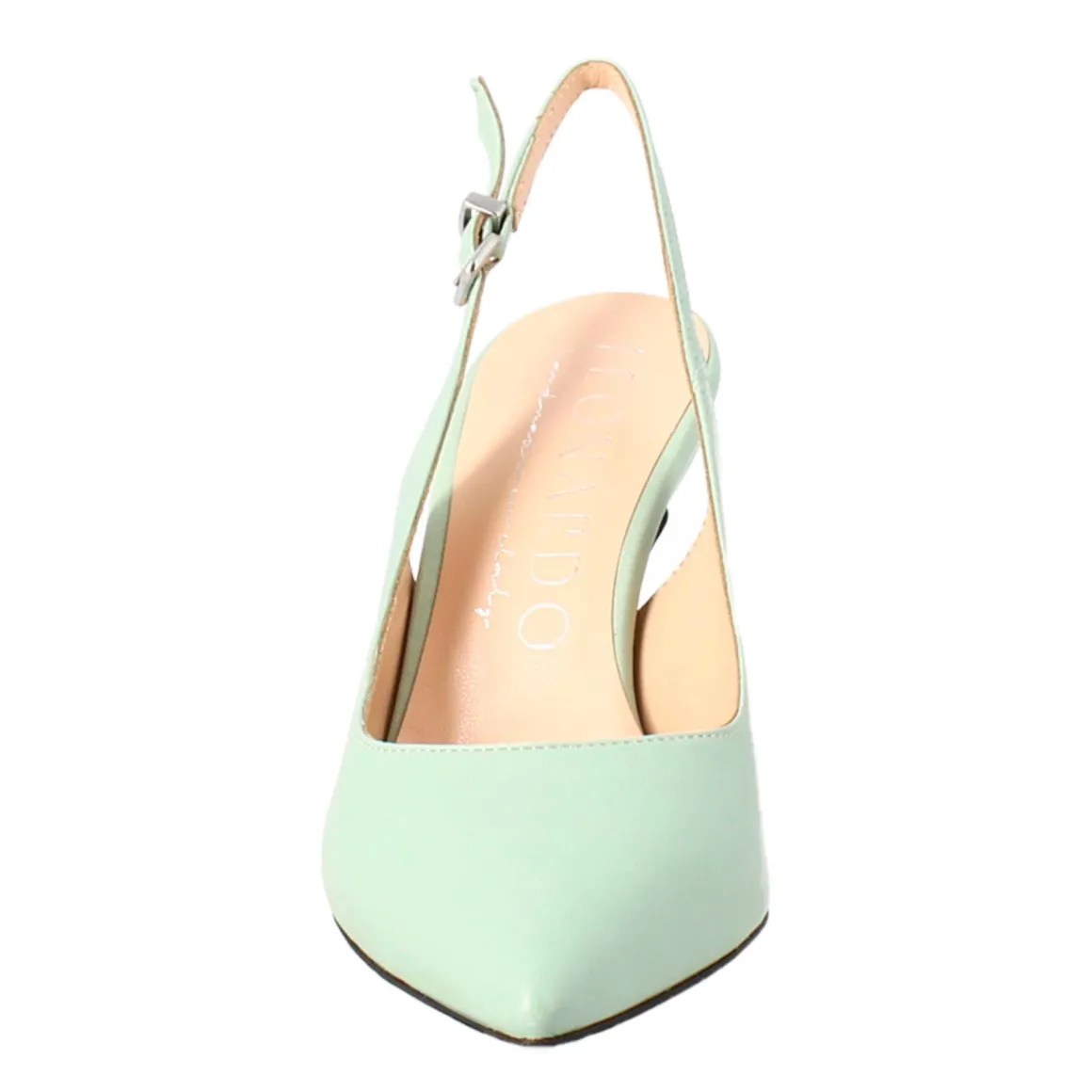 Décolleté Con Tacco Alto Da Donna In Pelle Colore Verde