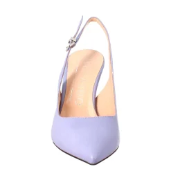 Décolleté Con Tacco Alto Da Donna In Pelle Colore Glicine