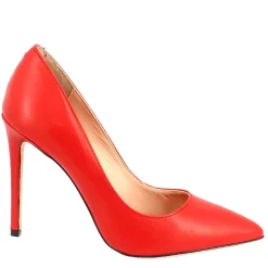 Décolleté Con Tacco Alto Eleganti Da Donna Fatte A Mano In Pelle Rossa