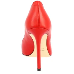 Décolleté Con Tacco Alto Eleganti Da Donna Fatte A Mano In Pelle Rossa
