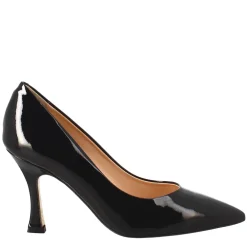Décolleté Da Donna In Pelle Verniciata Colore Nero A Punta
