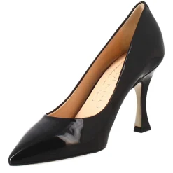 Décolleté Da Donna In Pelle Verniciata Colore Nero A Punta