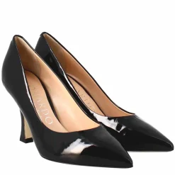 Décolleté Da Donna In Pelle Verniciata Colore Nero A Punta