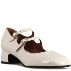 Décolleté Mary Jane In Pelle Verniciata Colore Bianco