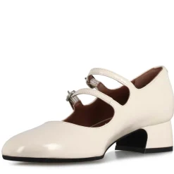 Décolleté Mary Jane In Pelle Verniciata Colore Bianco