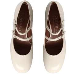 Décolleté Mary Jane In Pelle Verniciata Colore Bianco