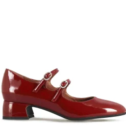 Décolleté Mary Jane In Pelle Verniciata Colore Bordeaux