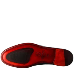 Derby Blu Elegante Da Uomo In Pelle Liscia