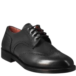 Derby Da Donna Con Effetto Brogue In Pelle Colore Nero