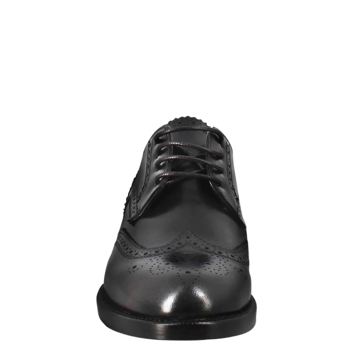 Derby Da Donna Con Effetto Brogue In Pelle Colore Nero