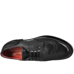 Derby Da Donna Con Effetto Brogue In Pelle Colore Nero