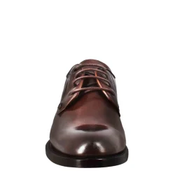 Derby Da Donna In Pelle Liscia Colore Marrone Scuro