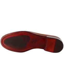 Derby Da Donna Liscio In Pelle Colore Marrone Chiaro