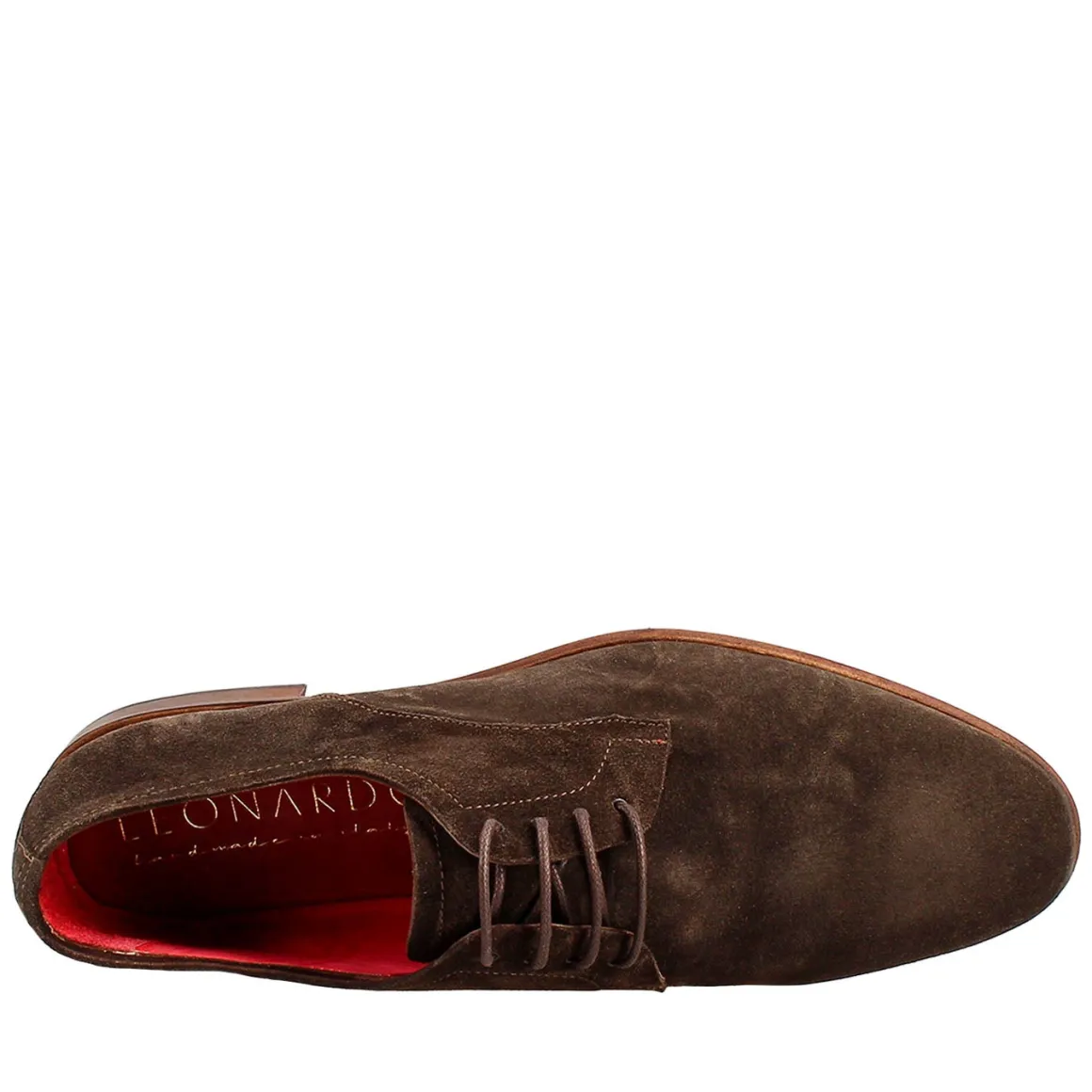 Derby Marrone Marrone Elegante Da Uomo In Pelle Scamosciata