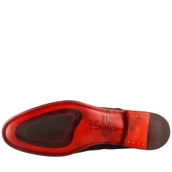Derby Marrone Marrone Elegante Da Uomo In Pelle Scamosciata