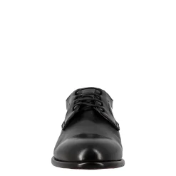 Derby Nero Elegante Da Uomo In Pelle Liscia