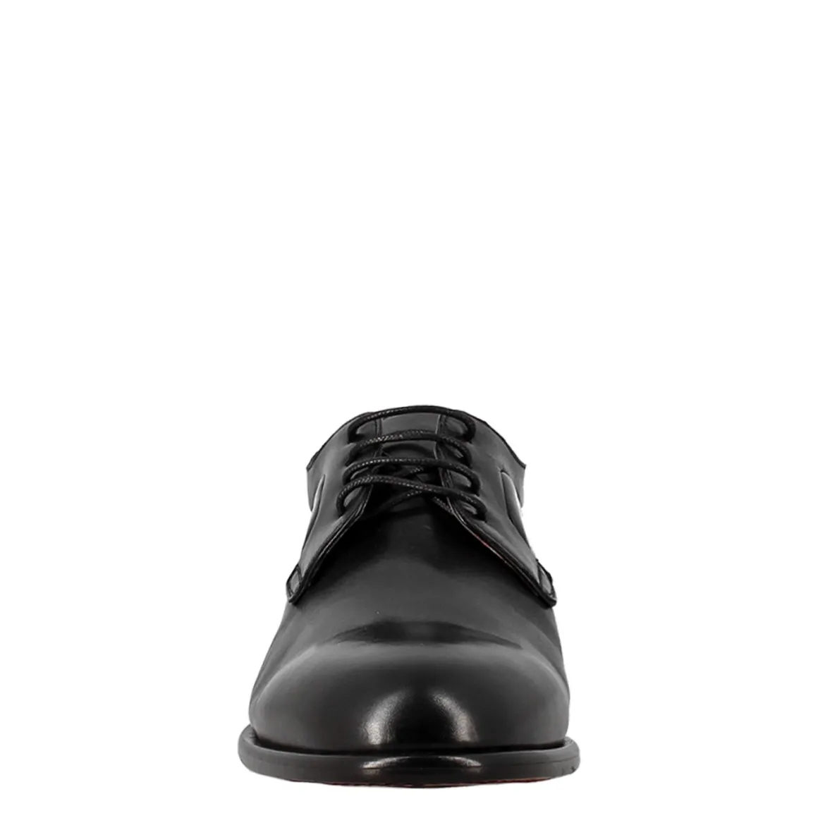 Derby Nero Elegante Da Uomo In Pelle Liscia