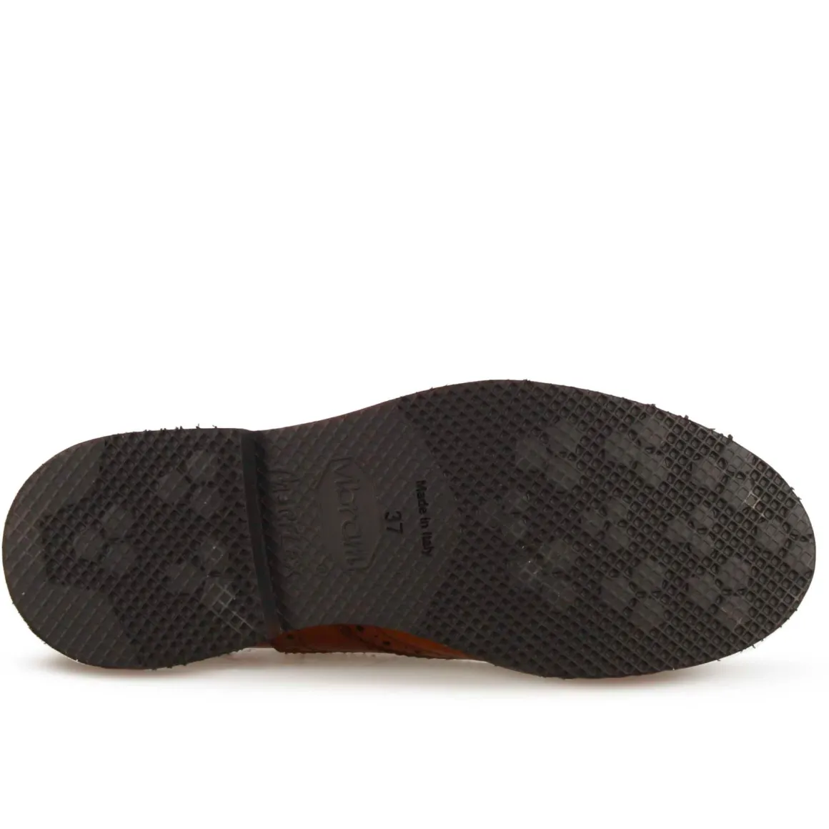 Francesina Brogue Da Donna In Pelle Colore Marrone