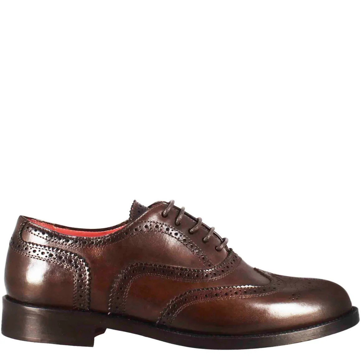 Francesina Da Donna Con Dettagli Brogue In Pelle Marrone Scuro