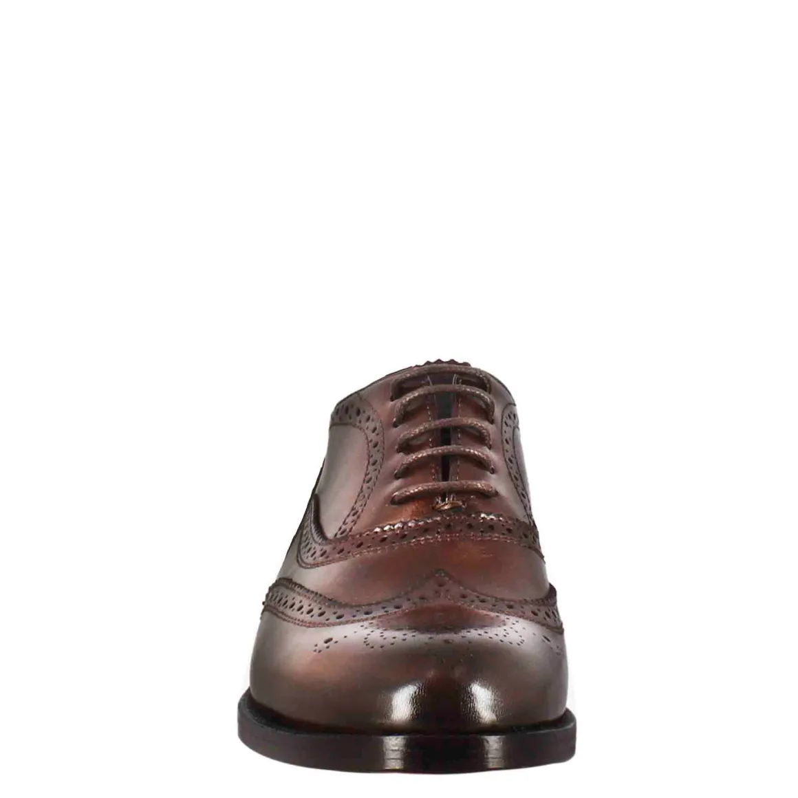 Francesina Da Donna Con Dettagli Brogue In Pelle Marrone Scuro