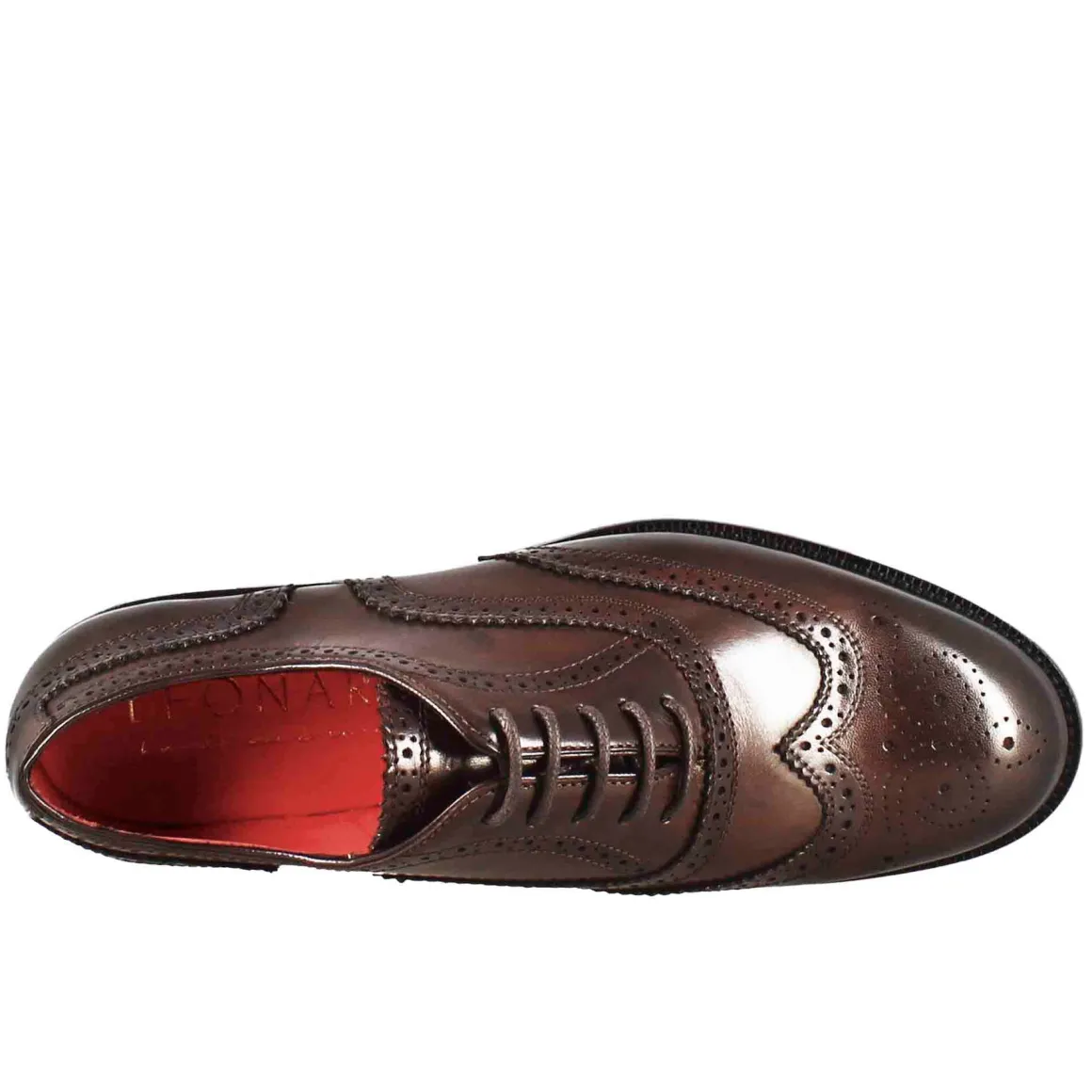 Francesina Da Donna Con Dettagli Brogue In Pelle Marrone Scuro
