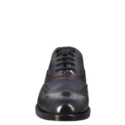 Francesina Da Donna Con Effetto Brogue In Pelle Colore Blu