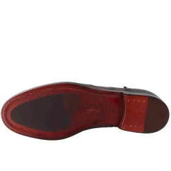 Francesina Da Donna Con Effetto Brogue In Pelle Colore Bordeaux